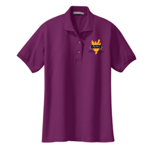 Port Authority Ladies Silk Touch Sport Shirt. -- Deep Berry