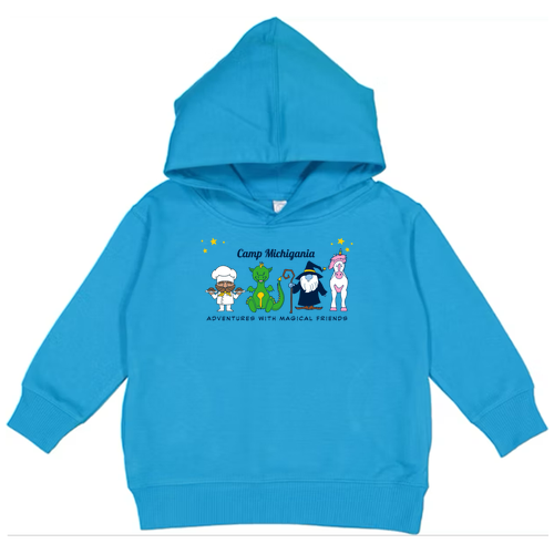Toddler Rabbit Skins Pullover Fleece Hoodie -- Turquoise