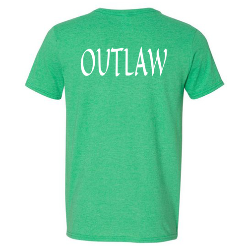 Gildan SoftStyle V Neck T Shirt -- Heather Irish Green