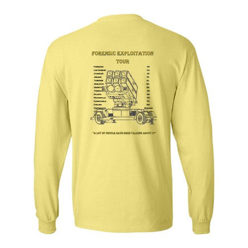 Hanes Beefy T Longsleeve T-Shirt -- Yellow