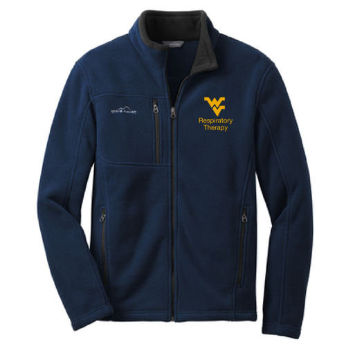 Embroidered Eddie Bauer Full Zip Fleece Jacket -- River Blue Navy