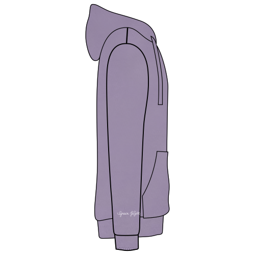Independent Trading Hooded Sweatshirt -- Plum (Large Embroidered Logo)