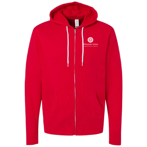 Port and Company Classic Full Zip Hooded Sweatshirt -- Red