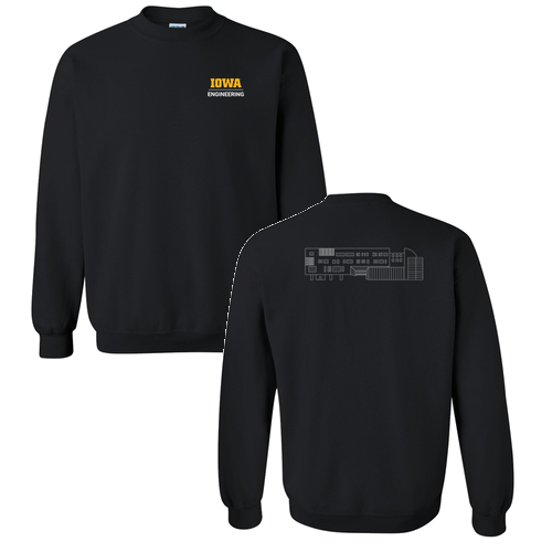 Gildan Heavy Blend Crew Neck Sweatshirt -- Black