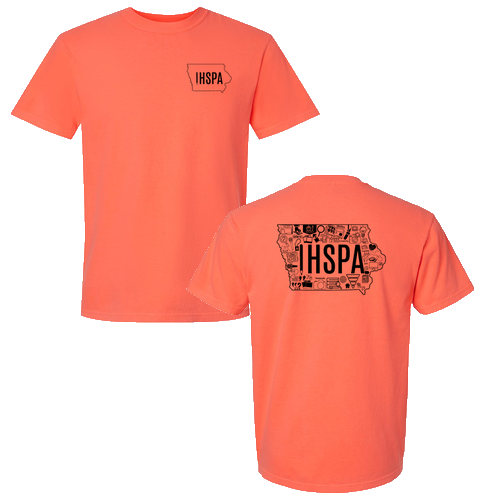 Comfort Colors Unisex Garment-Dyed Heavyweight T-Shirt -- Neon Red Orange