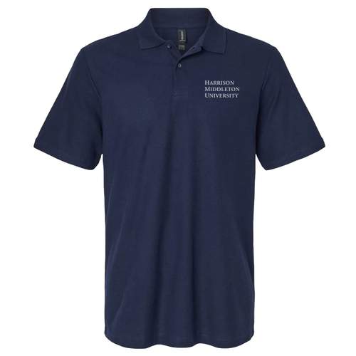 Gildan Adult Softstyle Pique Polo -- Navy