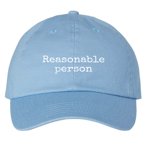 Reasonable Person Hat -- Sky Blue