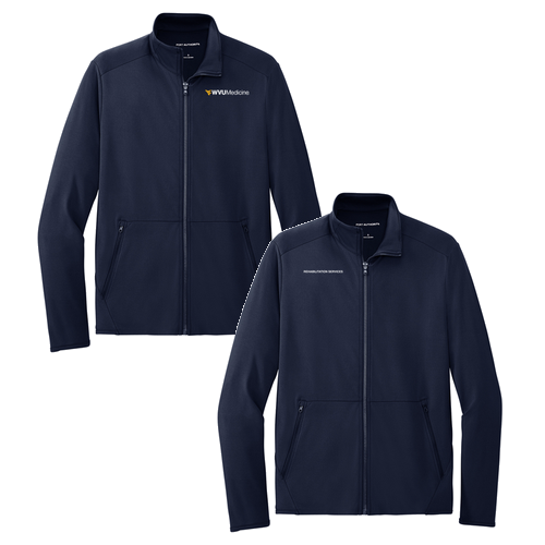 Port Authority ® Accord Stretch Fleece Full-Zip -- Navy