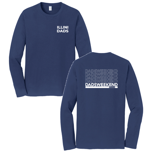 Dad's Weekend Long Sleeve Tee -- Team Navy