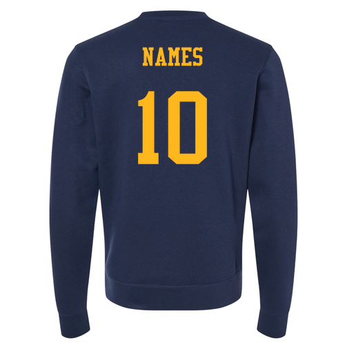 J. America BTB Fleece Crew -- True Navy