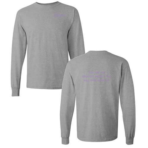 Gildan Heavy Cotton Longsleeve Basic T-Shirt -- Sport Grey