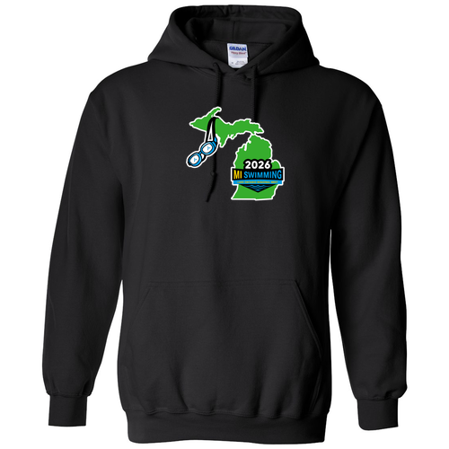 Mens/Unisex Gildan Heavy Blend Hooded Sweatshirt -- Black