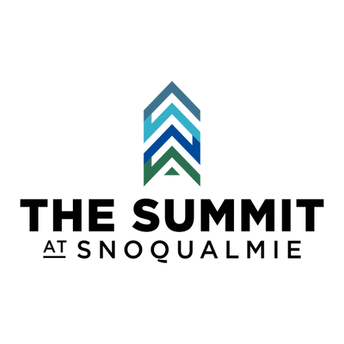 The Summit at Snoqualmie Logo 2 Full color -- Pullover Hooded Sweatshirt White