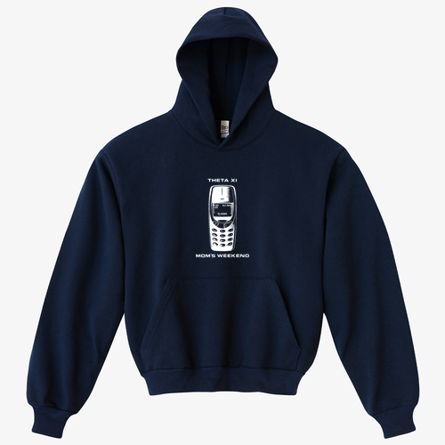 Los Angeles Apparel L?S Heavy Fleece Hood PO 14 oz -- Navy