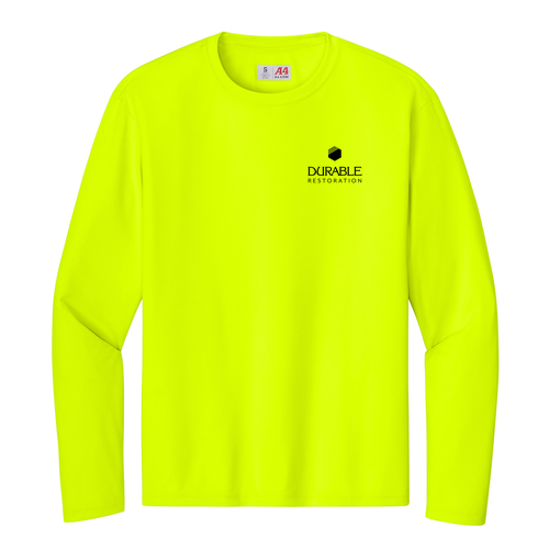 A4 Cooling Performance Long Sleeve Tee -- Safety Yellow