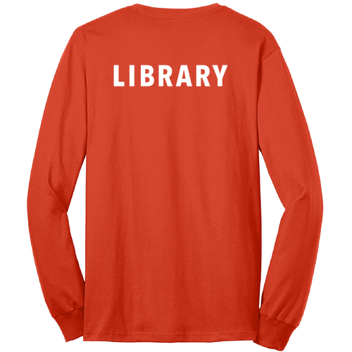 Regular Port and Company Long Sleeve 50/50 T Shirt -- Orange
