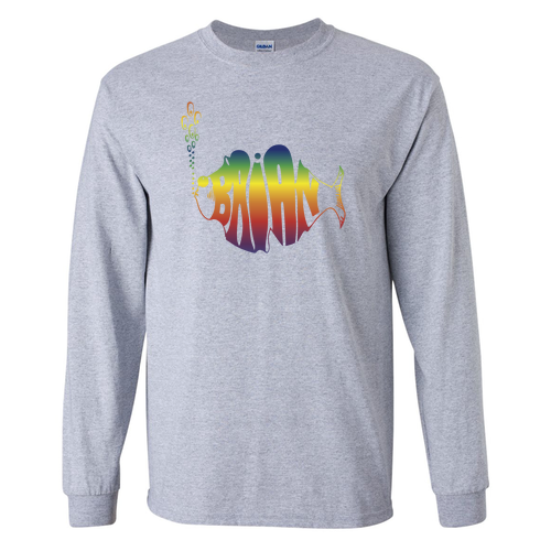 Gildan Ultra Cotton Longsleeve Basic T-Shirt -- Sport Grey