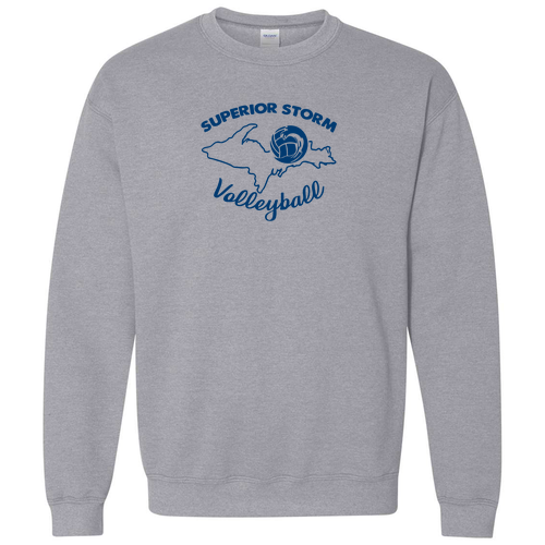 Gildan Heavy Blend Crew Neck Sweatshirt -- Sport Grey