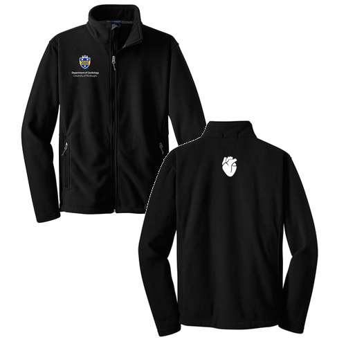 Cardiology Port Authority Fleece Jacket -- Black