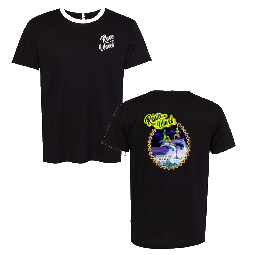 Next Level Unisex Fine Jersey Ringer Tee -- Black / Natural