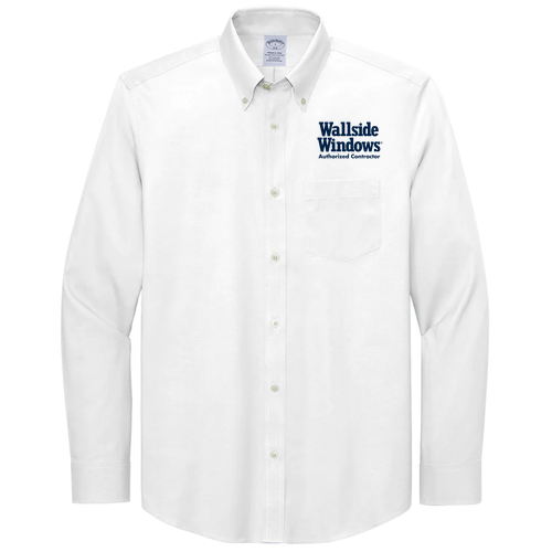 Brooks Brothers Wrinkle-Free Stretch Pinpoint Shirt -- White