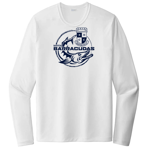 Sport-Tek  Posi-UV Pro Long Sleeve Tee -- White