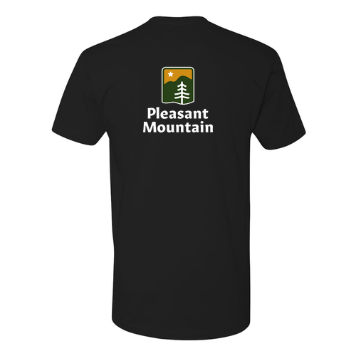 Pleasant Mountain Logo 2 Full color -- Short Sleeve Black