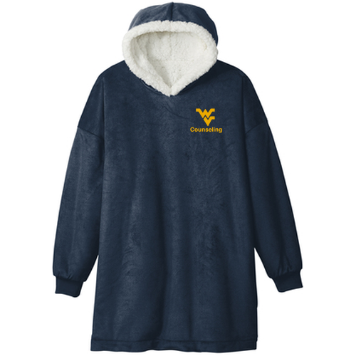 Port Authority Mountain Lodge Wearable Blanket -- Navy Eclipse
