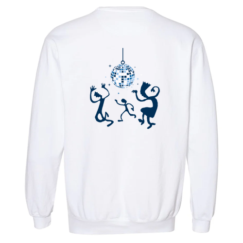 Comfort Colors Unisex Garment-Dyed Crewneck Sweatshirt -- White