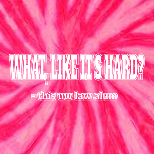 UW Law Alumni Tie-Dyed T-Shirt -- Neon Bubblegum