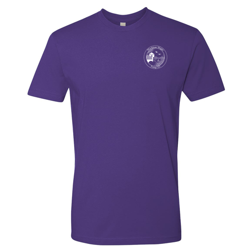 Next Level Mens Fitted Short Sleeve Tee -- Purple Rush