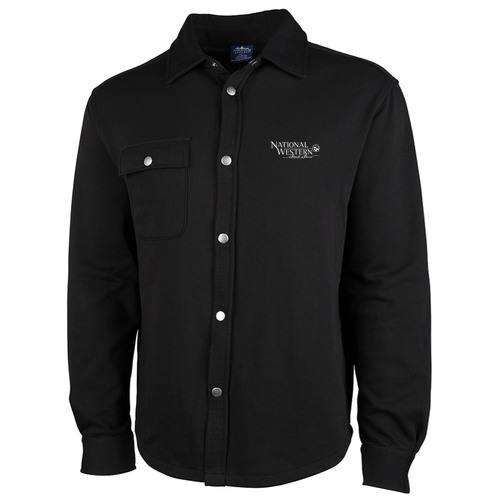 Charles River Hyannis Snap Shacket -- Black