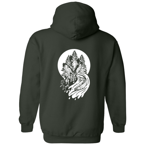 Gildan Heavy Blend Hooded Sweatshirt -- Forest Green
