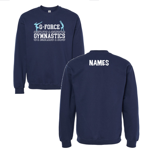 Gildan Adult Softstyle Fleece Crew Sweatshirt -- Navy