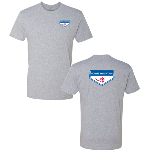 Boyne Mountain Logo 2 Full Color -- Short Sleeve Heather Grey