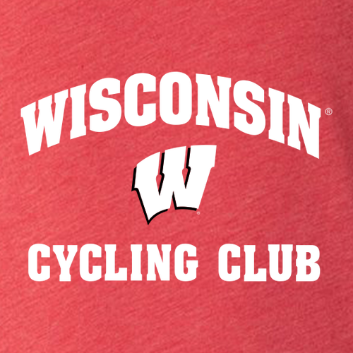 Wisconsin Cycling Club Long Sleeve Tee -- Red Triblend