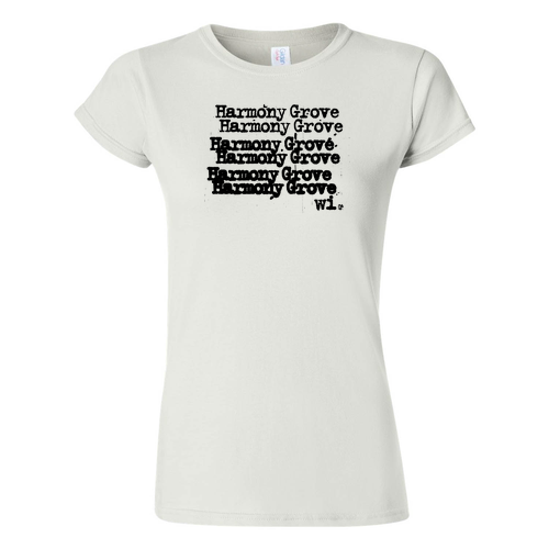 Gildan Ladies Fashion Fit T-Shirt -- White