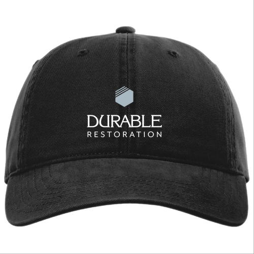 Richardson Peach Twill Dad Hat -- Black