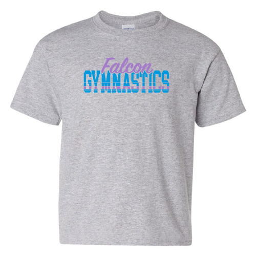 Falcon Gymnastics Youth T-Shirt -- Sport Grey