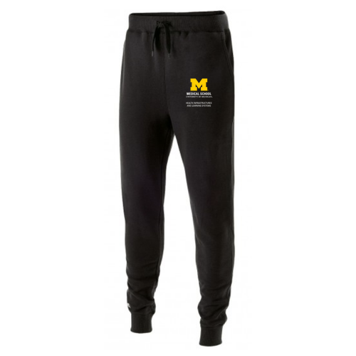 Mens/Unisex Holloway 60/40 Fleece Jogger -- Black
