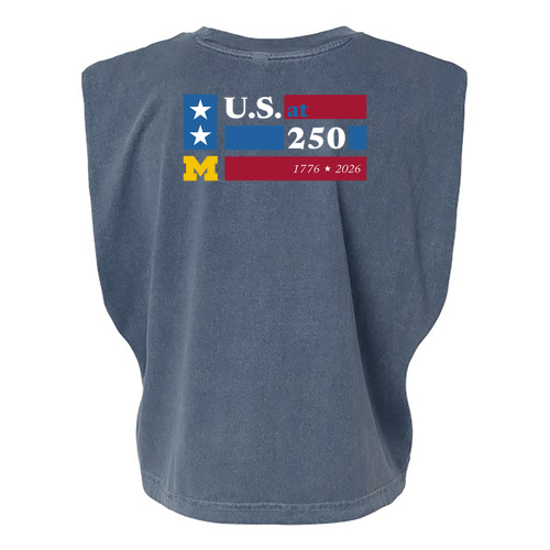 Ladies American Apparel Heavyweight Cotton Garment Dyed Muscle -- Faded Navy