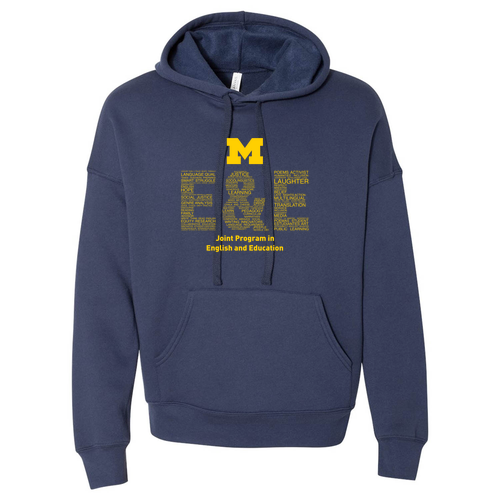 Mens/Unisex Bella Canvas Soft Fitted Sponge Fleece Pullover Hoodie -- Navy
