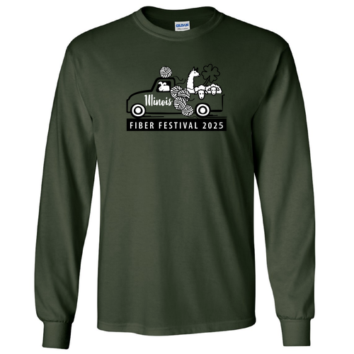 Gildan Ultra Cotton Longsleeve Basic T-Shirt -- Forest Green