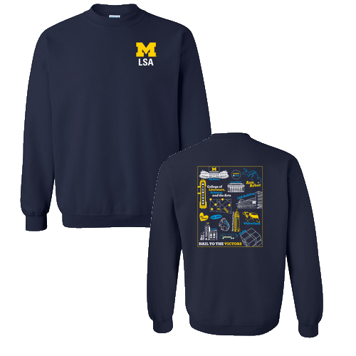 Gildan Heavy Blend Crewneck Sweatshirt -- Navy