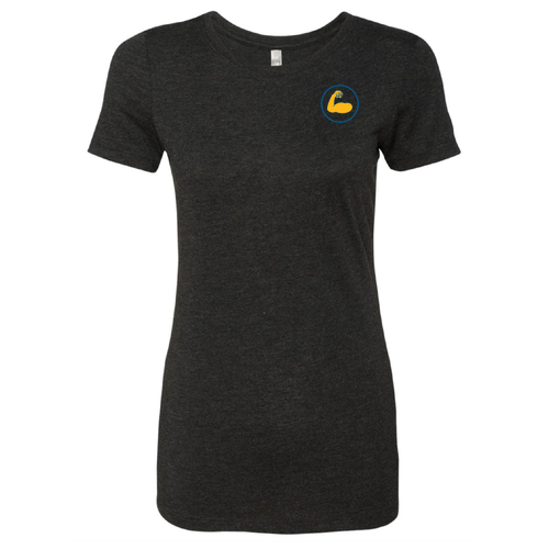 StrengthApp -Ladies Tri Blend Crew -- Vintage Black