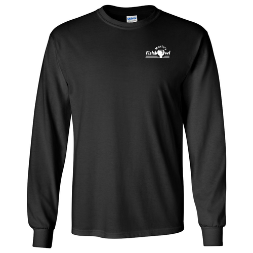 Cotton Long Sleeve Basic T-Shirt -- Black
