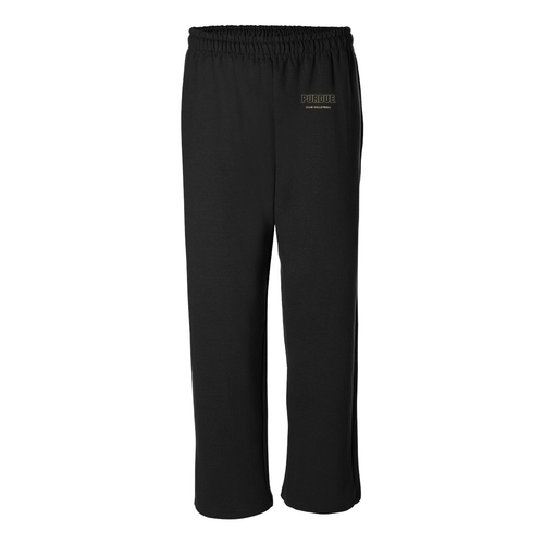 Gildan Heavy Blend Open Bottom Sweatpants -- Black
