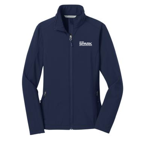 Ladies Port Authority Core Soft Shell Jacket -- Dress Blue Navy