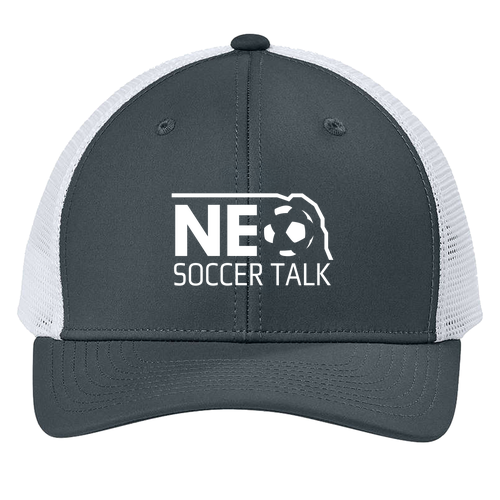 Sport-Tek Club Trucker Cap -- Iron Grey / White
