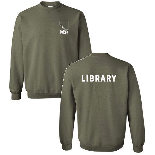 Regular Gildan Heavy Blend Crewneck Sweatshirt -- Military Green